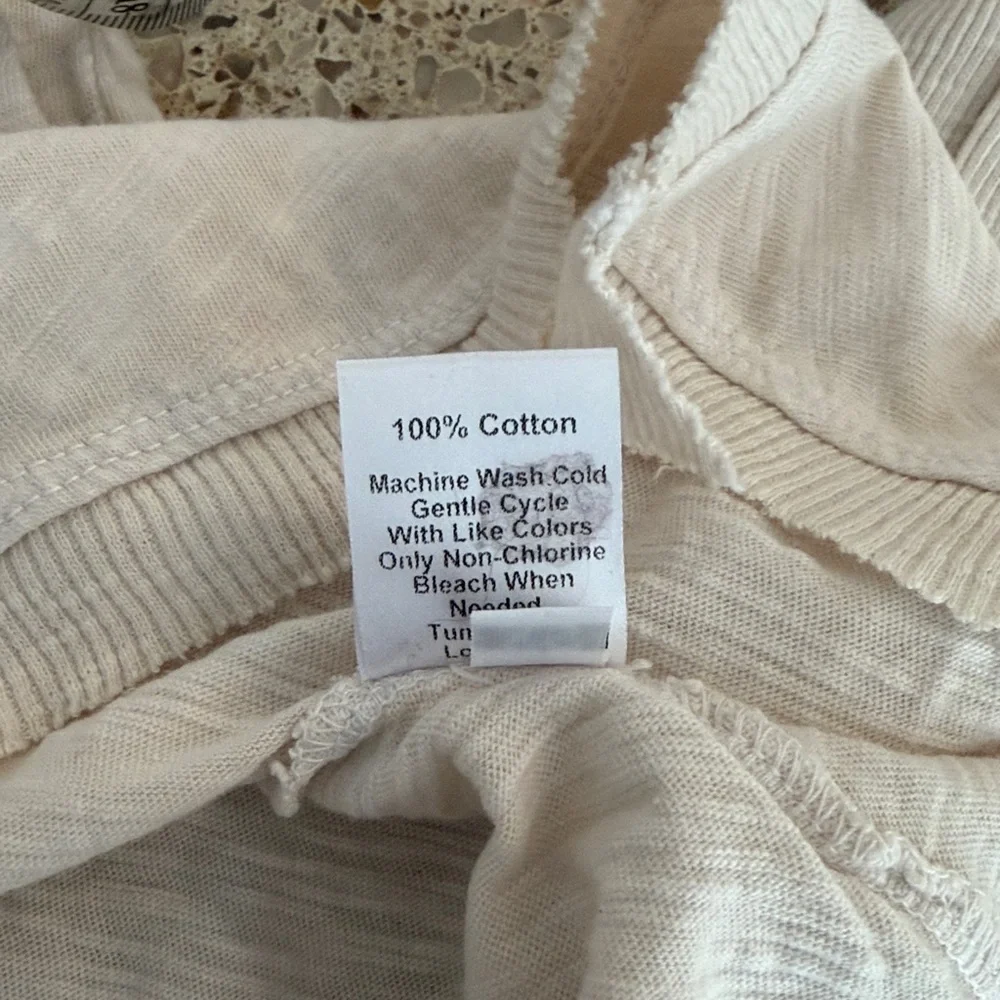 Wilt Cream Long Sleeve Top
